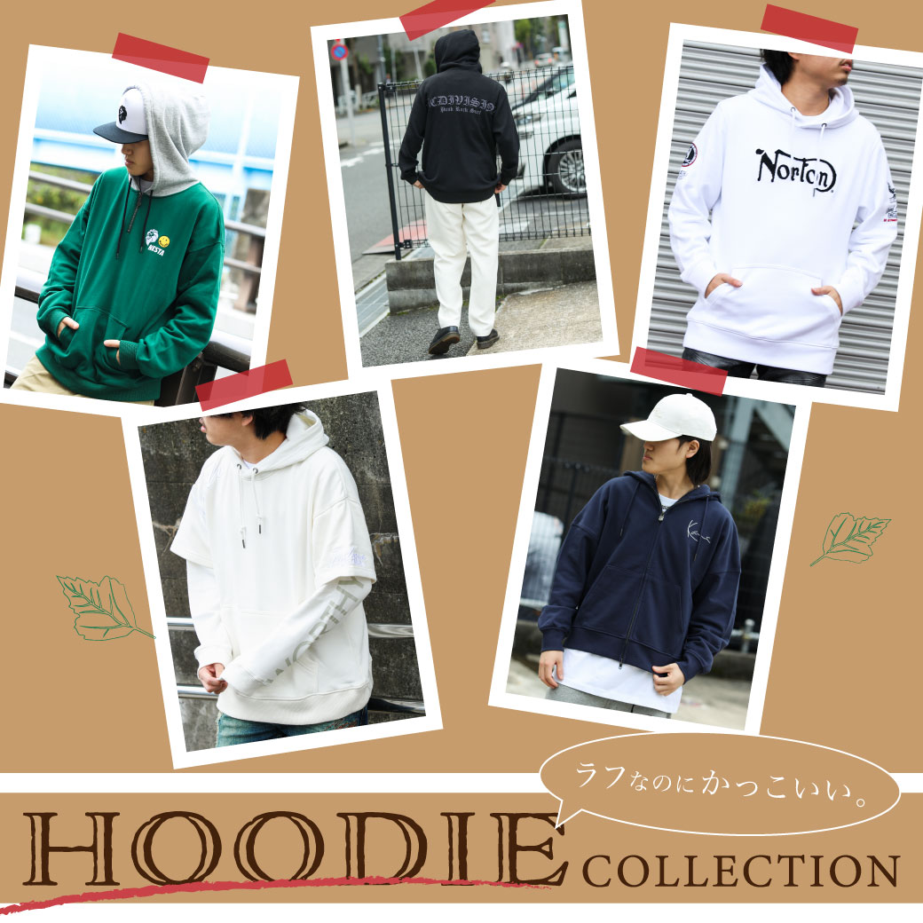 tȂ̂ɂBHOODIE COLLECTION