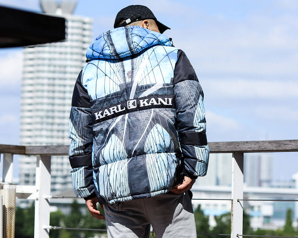 karl kani ダウンジャケット リバーシブル アリアナグランデ着用