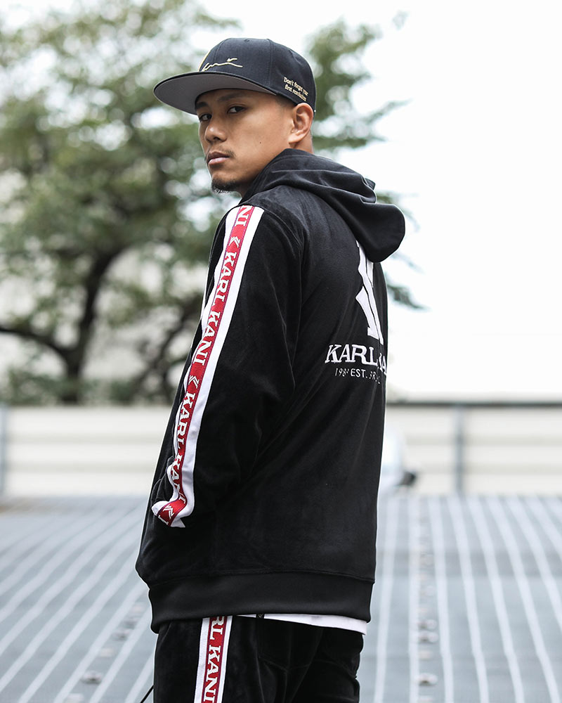 デッドストック KARL KANI カールカナイ ベロア セットアップ-